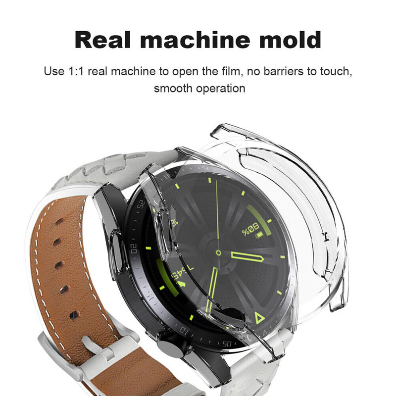 Anti-Fall Watch Cover Case for Huawei Watch GT 3 42mm (Transparent White)