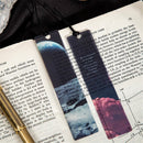 Durable Page Clip Reader Book Markers Set Page Markers Galaxy Pattern Bookmark