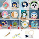 Accessories Embroidery Hoop Cross Stitch Kit Needle Punch Poke Embroidery Kit