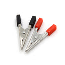 10Pcs Alligator Clips Vehicle Battery Test Lead Clips Probes 48mm Red+Black? ^?