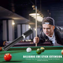 Telescopic Pool Cue Extension Extreme Extender for Billiards Snooker Access