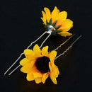 10PCS Daisy Sunflower Bridal Wedding Party Hair Pins Hair Decor DIY 2022 G1F3