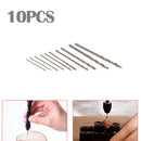 10pcs Mini HSS Twist Drill Bit Sets 0.8-3.0mm for Craft Hobby Jewelly (A) Newly