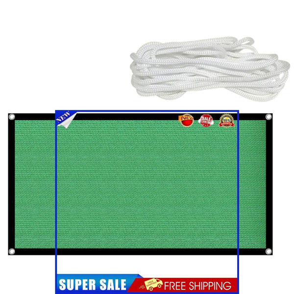 Sunblock Shade Cloth with Grommets Sail Canopy Awning UV Blockage (2x4m)