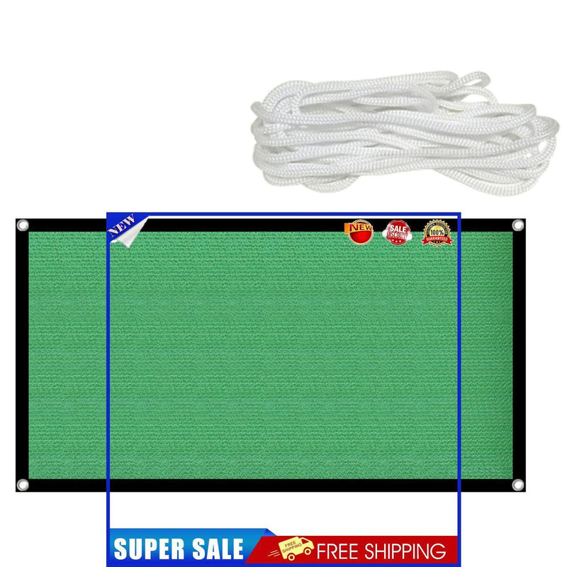 Sunblock Shade Cloth with Grommets Sail Canopy Awning UV Blockage (2x4m)