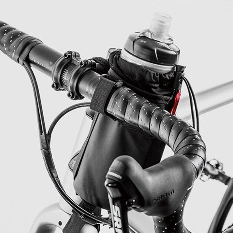 Bicycle Insulated Water Bottle Holder Carrier Pouch Bike Drawstring Kettle Bags