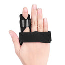 Pain Relief Finger Splint Fracture Protection Brace Corrector Belt (Black) Newly