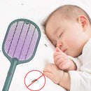 Electric Insect Swatter USB Rechargeable Led Light Mosquito Killer (Green) Newly