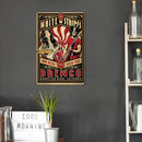 White Stripes Concert Metal Plate Tin Sign for Bar Pub Club Cafe Wall Art