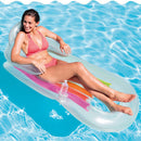 #A Swimming Pool Lounge Chair Floating Row Plastic Water Sports Air Mat Toys