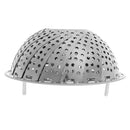 Stainless Steel Folding Telescopic Steamer Cookware Steaming Basket (14cm) Newly
