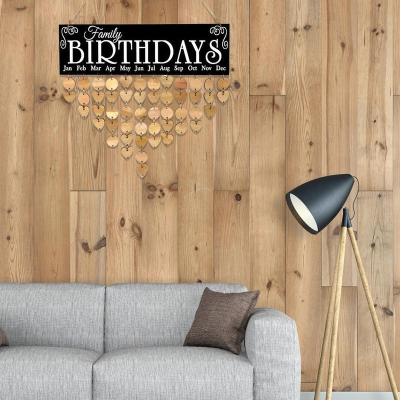 Creative Family Decorative Listing Wooden Calendar Birthday Reminder Boards