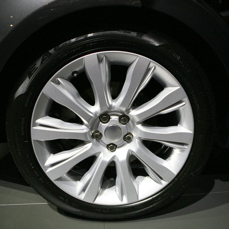 VODOOL 4pcs car chrome rubber tubeless tires tire valve stem cap wheel caps f