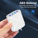 ABS Charger 4 USB Ports Portable Travel Convenience Phone Fast Charge Equipment