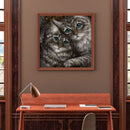 5D DIY Diamond Painting Full Square Drill Drips Cats Wall Decor Rhinestone Art
