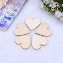 50pcs Heart Wooden Birthday Party Delivers Photo Props Wedding Decor
