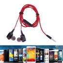 3.5mm Sport Wired In-ear Earphones Headset Mobile Phone Earbuds(Red)