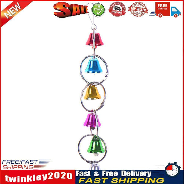 Pet Bird Ring Bell Parrot Toys Hanging Squirrel Parakeet Cage Toys Newly