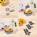 Novelty Soccer Cupcake Topper Happy Birthday Basketball Cake Topper Football
