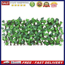 Faux Green Leaf Ivy Rectangle Fence Hanging Plants for Outdoor Garden Yards