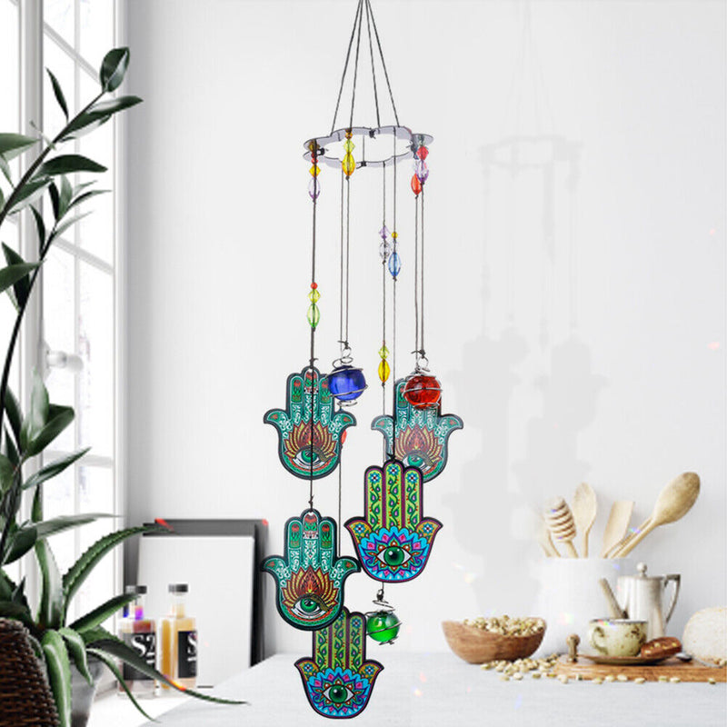 Wind Chimes Rainbow Maker Printed Metal Balcony Printed Windchimes Decorations