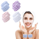 8 Pieces Spa Wrist Washband Scrunchies Cuffs for Washing Face Towel Wristba