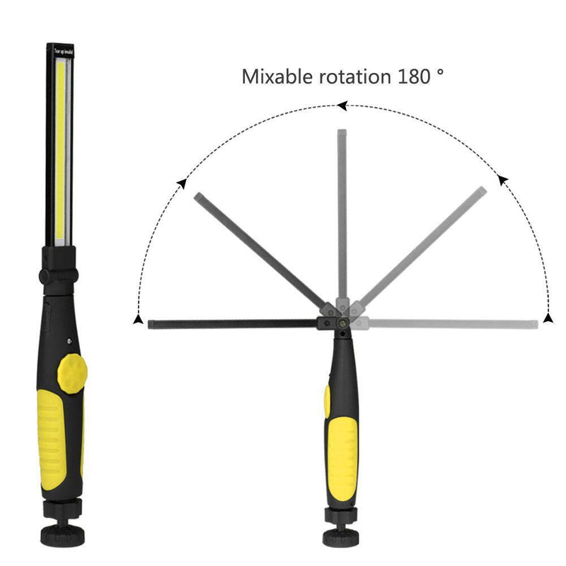 COB LED Torch Waterproof Inspection Light for Car Repair Workshop (Yellow)