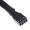 4-Pin PWM Fan Cable 1-3 Way Splitter Black Sleeves Extension Cable