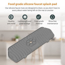 Kitchen Faucet Mat Silicone Sink Splash Guard Counter Draining Pad (Grey) Newly
