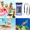 Transparent Waterproof Phone Case Swimming Floating Airbag Pouch (Blue) Newly