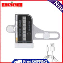 14RGB LED USB Rechargeable Bicycle Wheel Spoke Light MTB Road Bike Warning Lamp