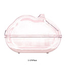 Hamster Bathtub Sand House Small Animal Bath Transparent Container Box (S) Newly