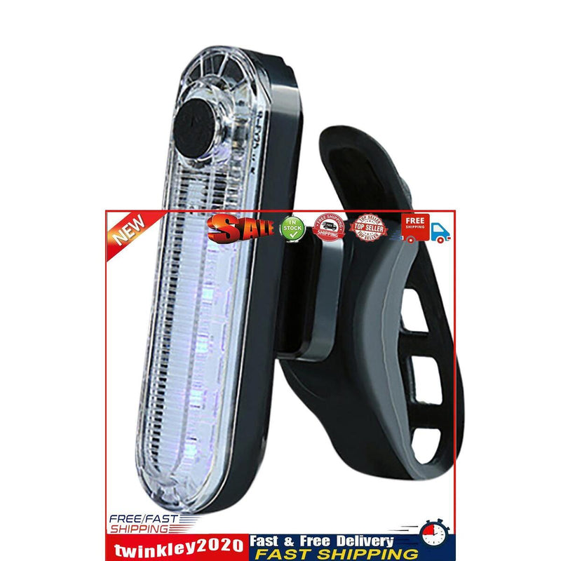 Rear Bike Tail Light Waterproof Bicycle Taillight for Night Riding (White) Newly