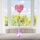 DIY 5D Mosaic Light Catcher Jewelry Rhinestone Wind Chime Window Hanging Craf