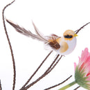 Starnear 12 Colorful Foam Binding Artificial Birds for DIY Crafting Ga