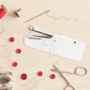 Portable Mini Handheld Electric Sewing Machine Set w/Pins Scissors Bobbins