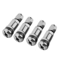 4pcs Car Tubeless Tyre Valve Stems Aluminum Tire Air Valve Stems (Grey) Newly