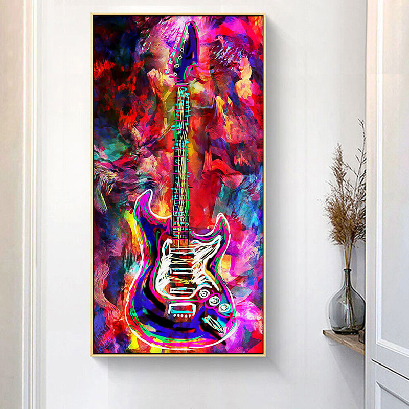 Guitar Diamond Painting 5D Full Round Drill Cross Stitch Embroidery Home Decor