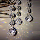 10pcs Acrylic Crystal Bead Garland Chandelier Hanging Wedding Party Decor