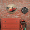 Round Metal Tin Sign Plaque Wall Car Posters Iron Painting for Bar (4) Newly