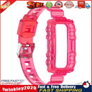 TPU Transparent Strap for HUAWEI HONOR Band 6 Wristband Belt (Rose Red) Newly