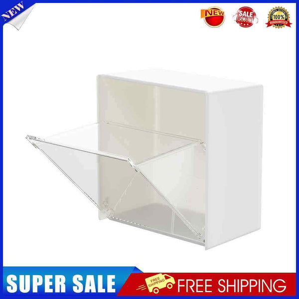 Wall Mounted Storage Box Transparent Adhesive Sundry Organizer Holder Racks