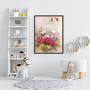 5D DIY Flower Bird Cage Full Round Drill Diamond Painting Craft Home Wall Decor