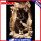 Frameless Digital Oil Art Picture DIY Cat Paint By Numbers Craft Wall Decor Kit