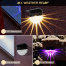 Rechargeable LED Acrylic Shell Solar RGB Waterproof Color Warm White Stair Lamp