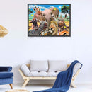 5D Diamond Painting Animal Party Full Square Drill Wall Rhinestone DIY Art Newly