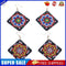 5D DIY Diamond Painting Earrings Double-sided Square Drop Earrings (RZ014)