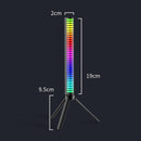 2pcs 32-Bit RGB Rhythm Lamp Pickup Voice Activated DJ LED Light Bar for PC