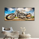Motorcycle Oil Paint By Numbers DIY Handpainted on Canvas Wall Picture Unfr