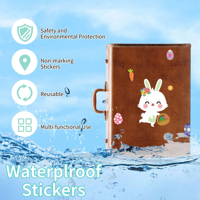 Easter Decals - Window Stickers Clings Easter Holiday Party Supplies 9 Sheets